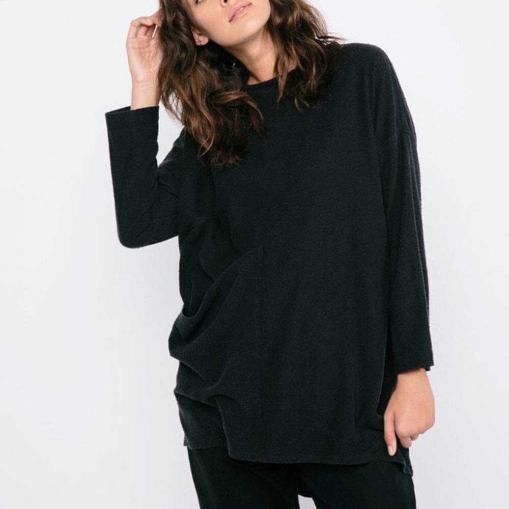 Elizabeth Suzann Long Sleeve Harper Tunic Raw Silk